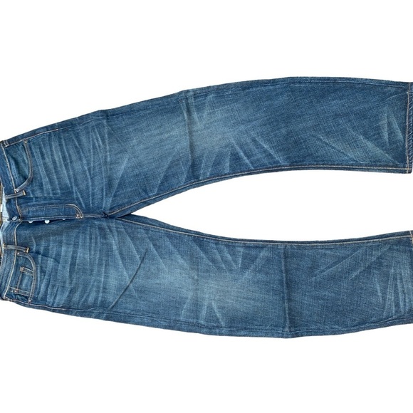 RARE Vintage Curved Leg Evisu Jeans Size 36 Blue - Picture 10 of 14